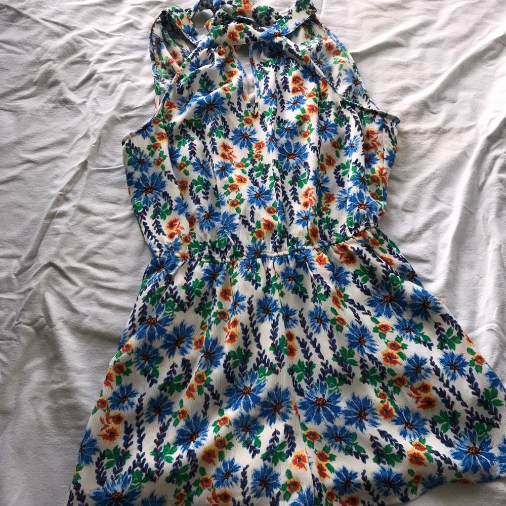 Flower print romper
